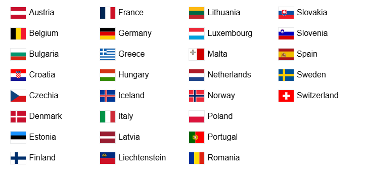 The Schengen Zone includes 29 countries.