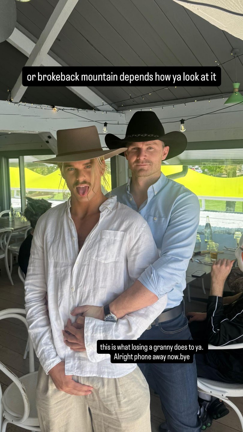 Smith captioned the clip: “or brokeback mountain depends how ya look at it” and “this is what losing a granny does to ya.”