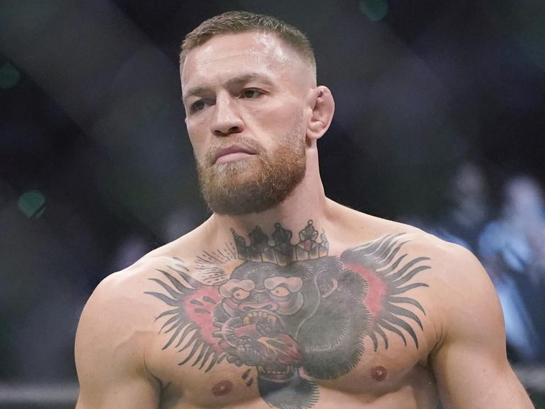 Conor McGregor won't be allowed back in the ring until March 2026 after a doping violation. (AP PHOTO)