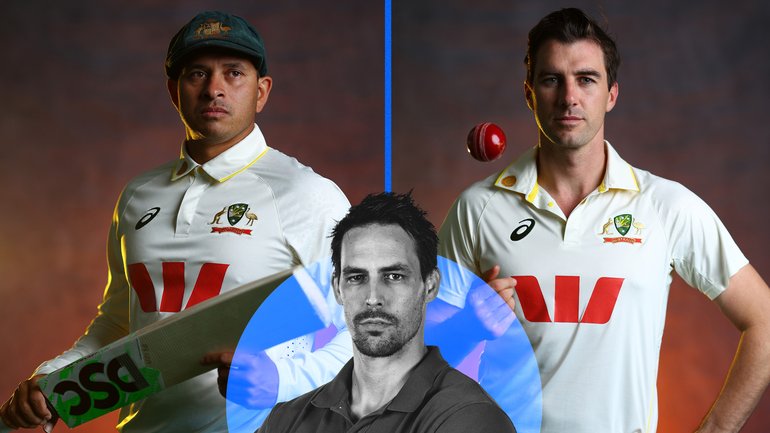 Usman Khawaja and Pat Cummins.