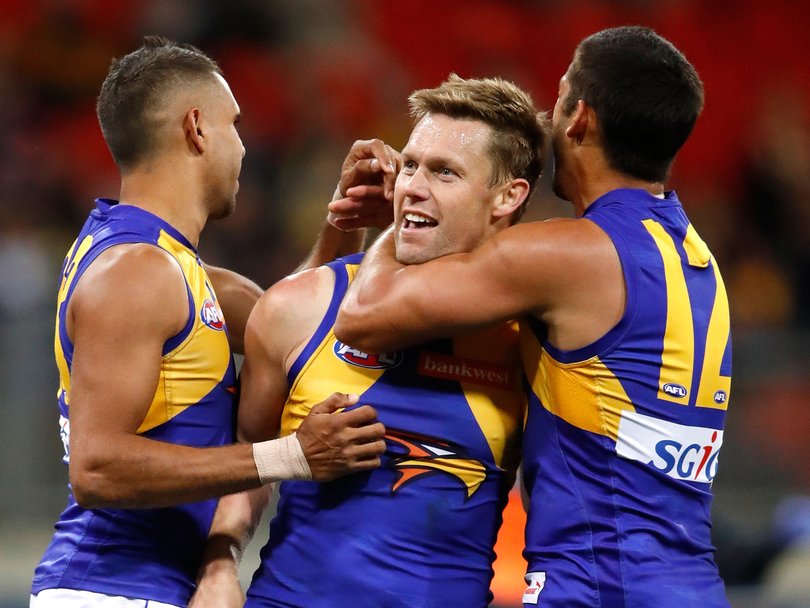 Lewis Jetta, Sam Mitchell and Sharrod Wellingham in 2017.