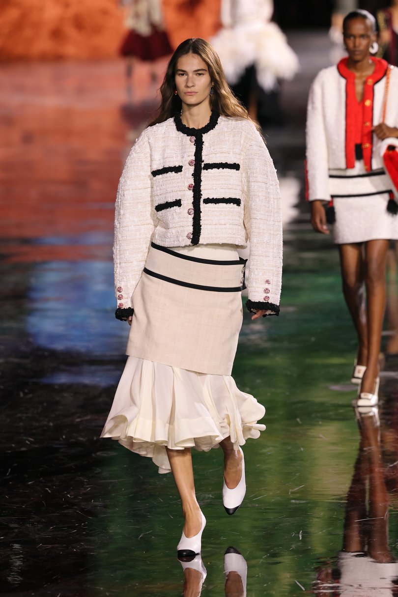 A model at the Chanel Womenswear Spring/Summer 2026 show as part of Paris Fashion Week.