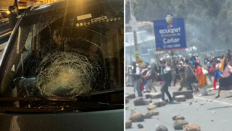 Ecuadorian President Daniel Noboa survives alleged assassination attempt.