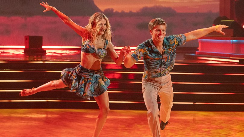 Robert Irwin with dance partner Whitney Carson. 