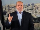 Hamas leader Khalil al-Hayya gives a televised speech about the hostage-ceasefire deal between the Palestinian terror group and Israel, in the Qatari capital of Doha on January 15, 2025. 
