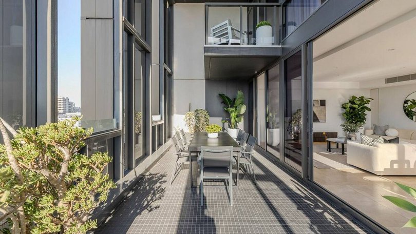 A sun-drenched terrace creates the ideal space for entertaining.