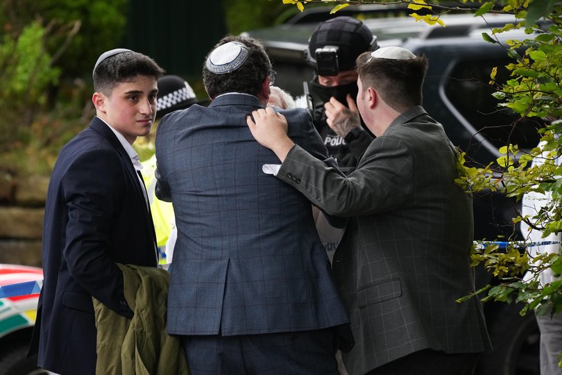 Police said they were called to the scene shortly after 9.30am, when a witness said the assailant drove a car at people and then stabbed someone.