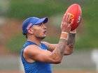 Jamarra Ugle-Hagan training with the Bulldogs in June.
