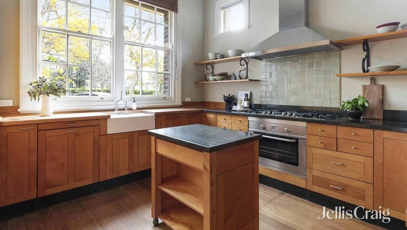 The light-filled kitchen with garden views.