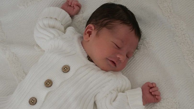 Late motocross star Joel Evans’ fiancee Michaela has given birth to their first child.