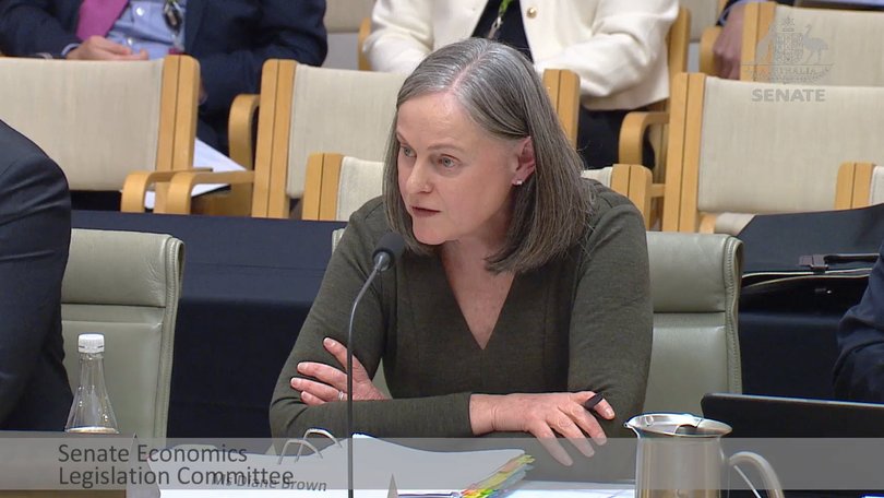 Diane Brown, the deputy secretary of Treasury’s revenue group during Senate Estimate hearings in Canberra on Thursday.