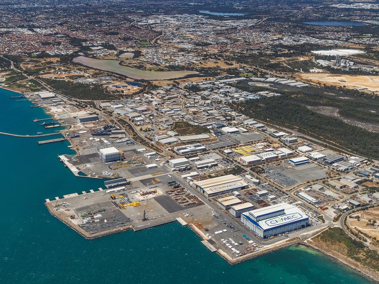 Aerial imagery of Henderson, Western Australia.