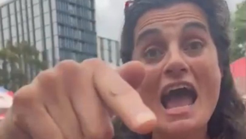 A University of Sydney staff member has been suspended following a shocking anti-Semitic rant caught on camera.