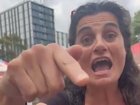 A University of Sydney staff member has been suspended following a shocking anti-Semitic rant caught on camera.