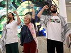 Asutralian activists Abu Bakr Rafiq, Juliet Lamont and Hamish Paterson are back on Australian soil.