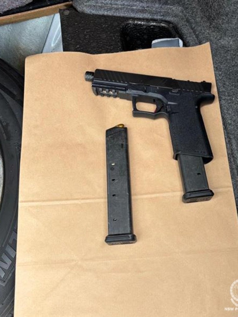 A firearm was also found.