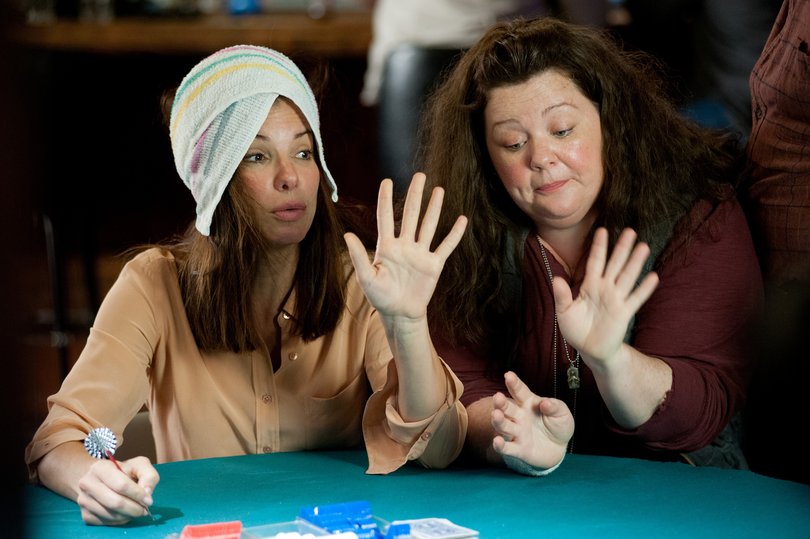 Sandra Bullock and Melissa McCarthy in The Heat.