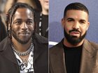 Rapper Drake, right, has lost his case against Universal Music Group over a Kendrick Lamar track. 