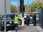 A school-aged child has died after being struck by a truck. Supplied