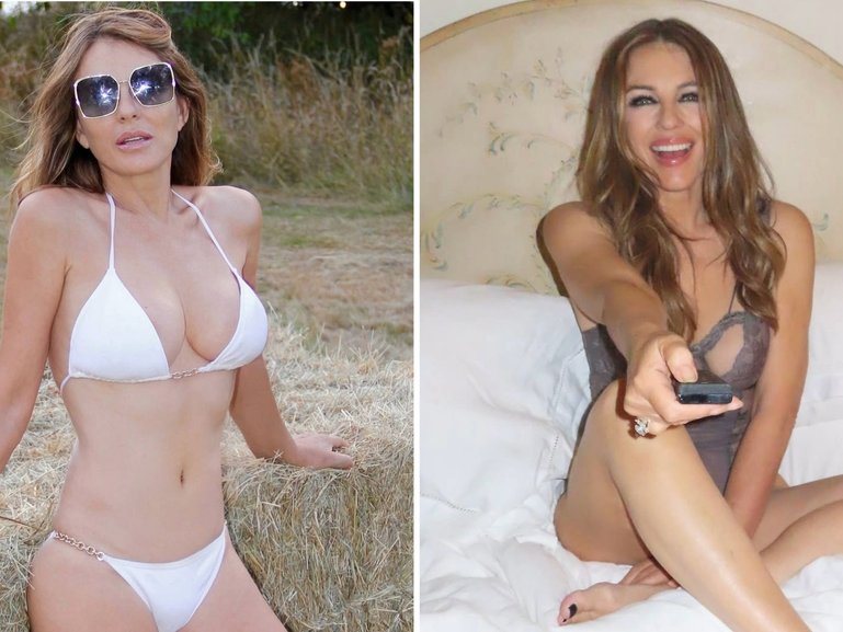 Liz Hurley reveals her shared obsession with Billy Ray Cyrus.