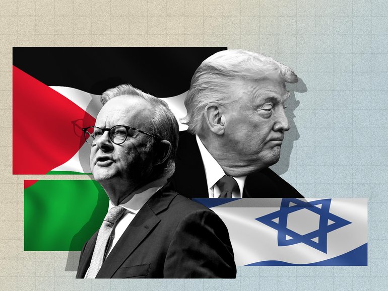 Anthony Albanese has praised Donald Trump for his work on the Gaza peace process.