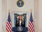 First lady Melania Trump says Russia's President responded to her letter about Ukrainian children. (AP PHOTO)