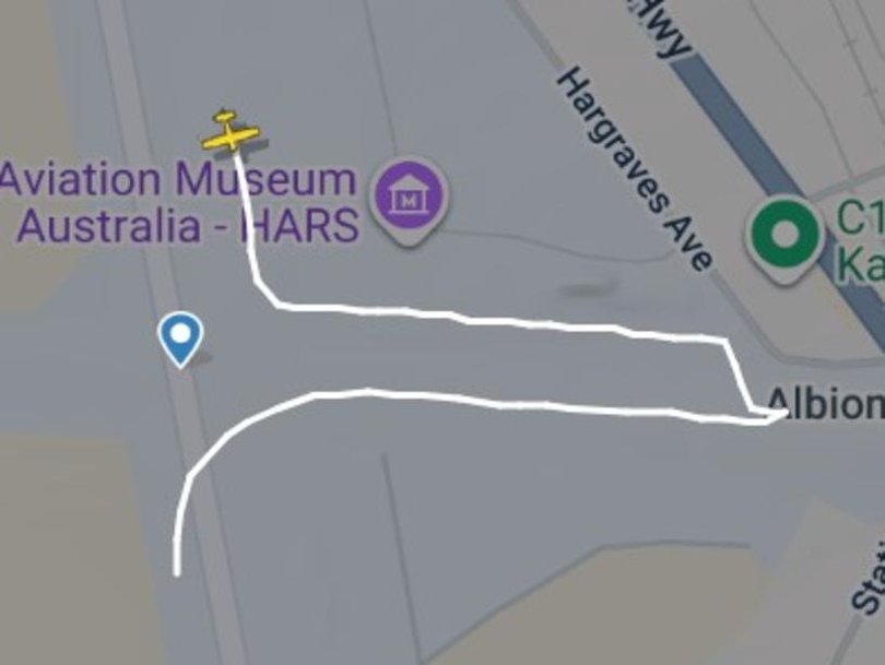 Police said the aircraft impacted the ground soon after take-off and burst into flames.