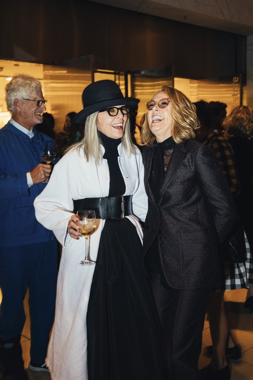 Diane Keaton with Ann Philbin, the director of the Hammer Museum.