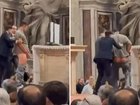 Man does the unthinkable infront of worshippers inside St Peter's Basilica.