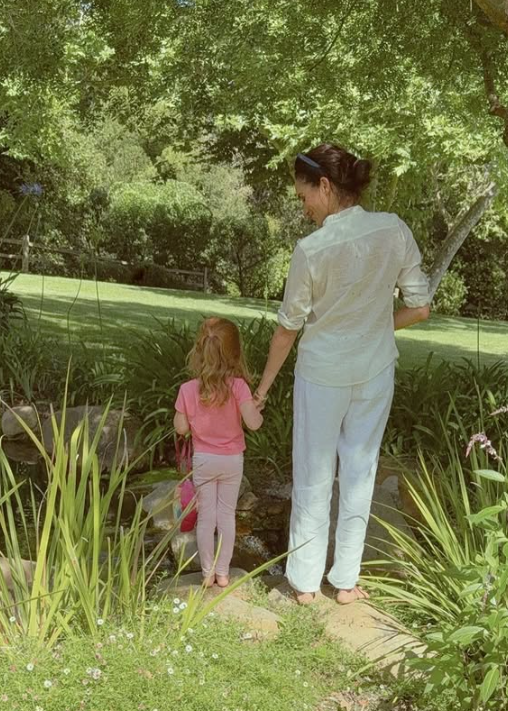 Meghan shared the sweet picture of Lili to mark International Day of the Girl.