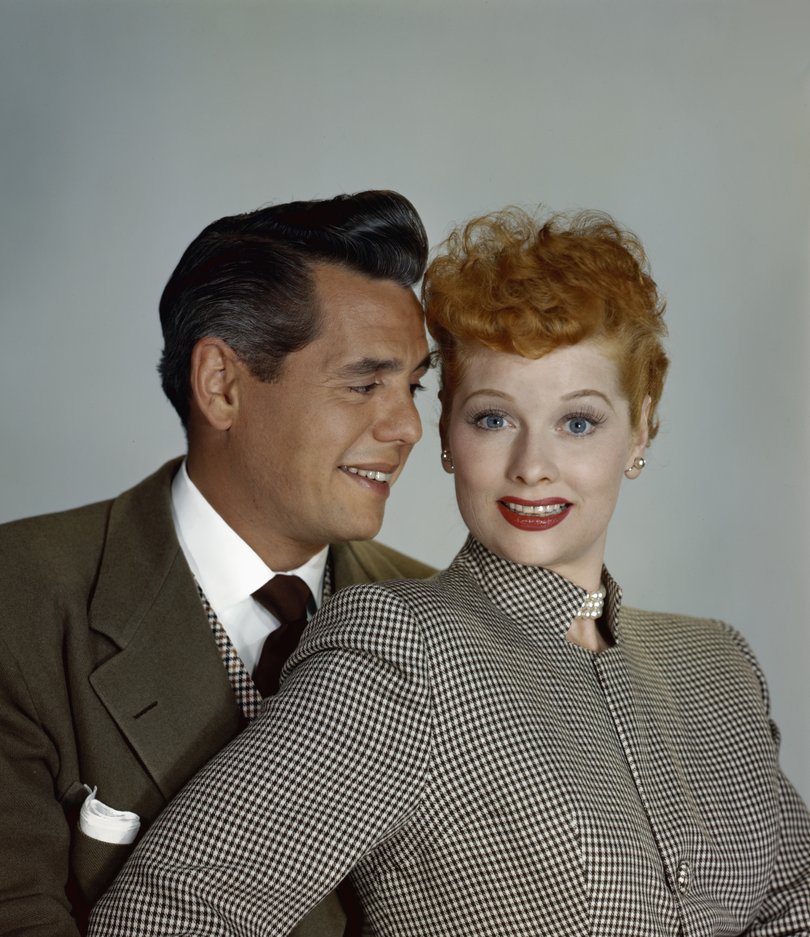 Actress Lucille Ball and her husband actor Desi Arnaz circa 1950's. 