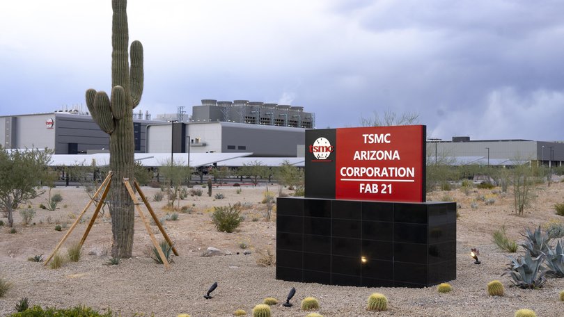 TSMC’s newest fabrication plant in Phoenix, Arizona, US.  
