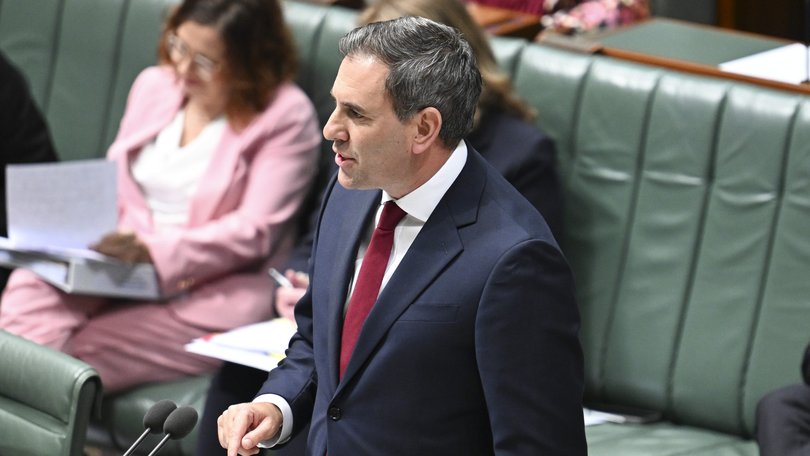 Federal Treasurer Jim Chalmers during Question Time at Parliament House in Canberra. 