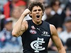 Carlton forward Charlie Curnow is a chance to go to Sydney.