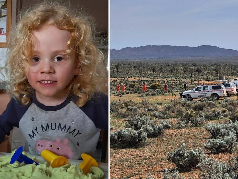 A search for missing four-year old Gus will resume on a remote property in South Australia. (HANDOUT/SA POLICE)