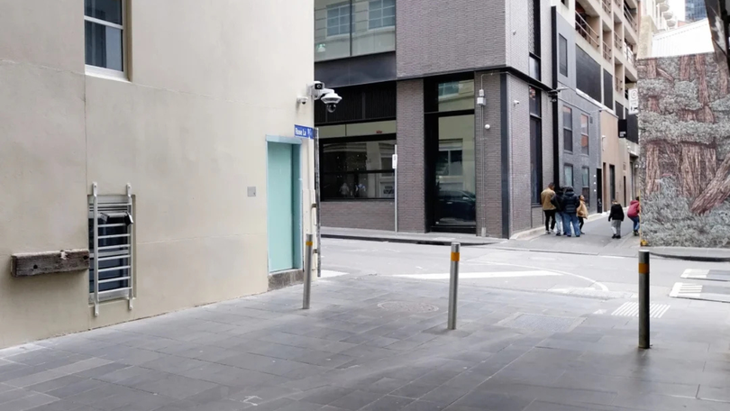 The alleged stabbing took place on Little Bourke St in Melbourne’s CBD.