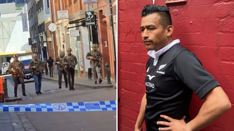 Hotel guest Humberto Aguilar was in the lobby when the alleged gunman entered the hotel.