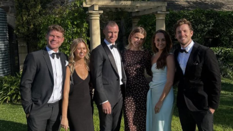 Taylor and Ellie Adams, Chad Warner and Alice Hughes, and Luke and Kate Lawrence-Parker.