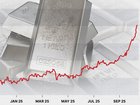 The spot price of silver has soared more than 70 per cent this year. 