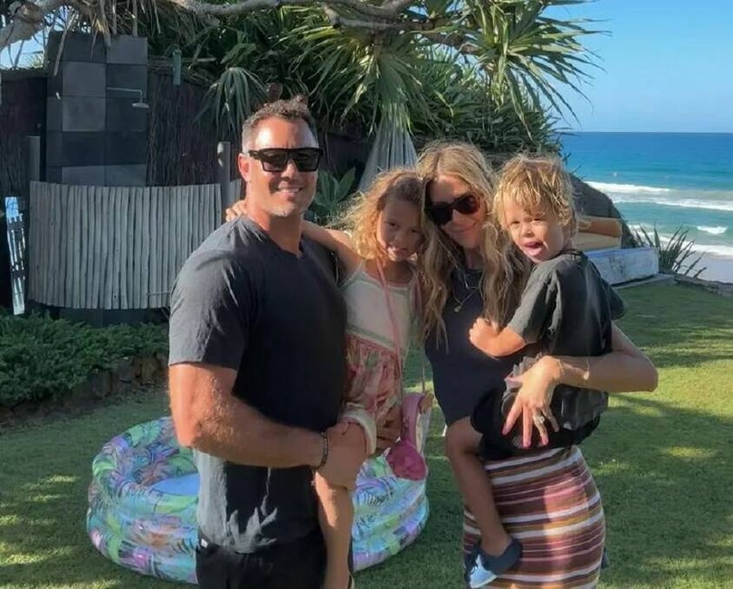 The couple with their two children. Picture Instagram