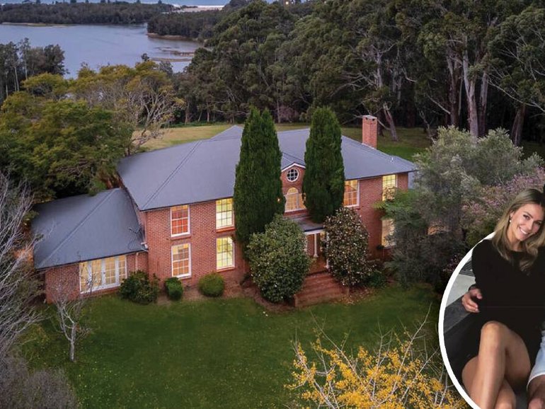 Jennifer Hawkins and Jake Wall have listed their manor-style house on the Central Coast./Instagram