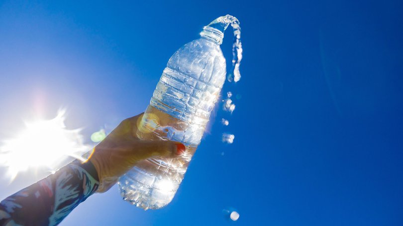 Plastic bottles when exposed to the hot sun.