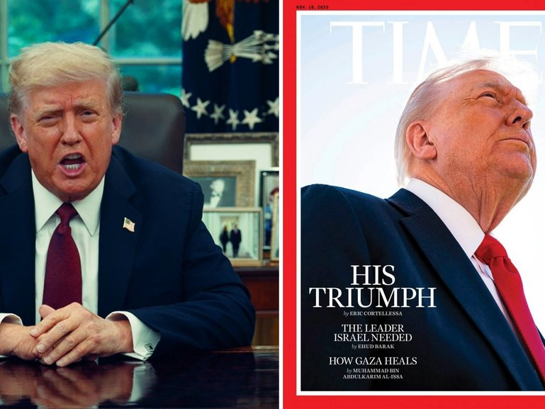 Trump slams cover of Time Magazine.