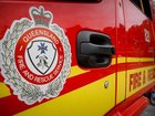 The fire has been extinguished and a crime scene has been declared. 