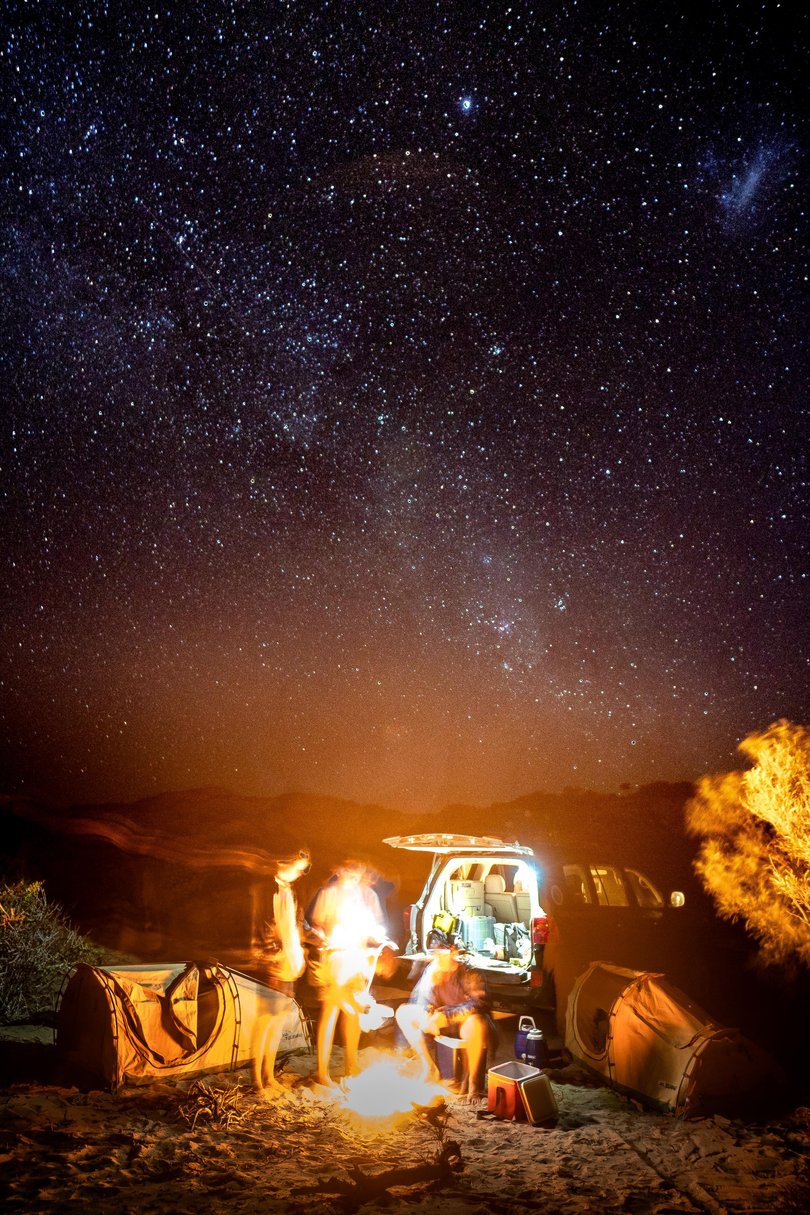 The breath-taking night sky above Dirk Hartog Island.