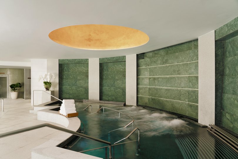 The Watsu Pool blends Shiatsu massage with warm water therapy for deep emotional release.