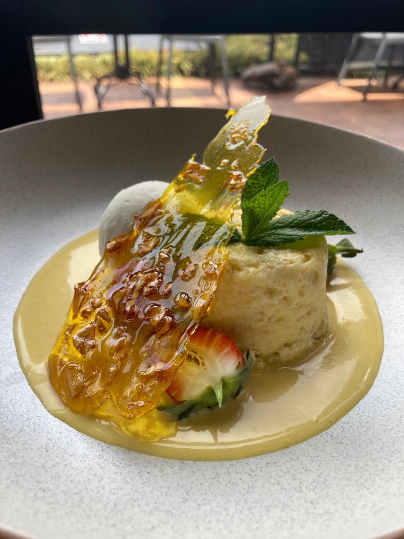 Delicious dessert served at the Commercial Boutique Hotel.