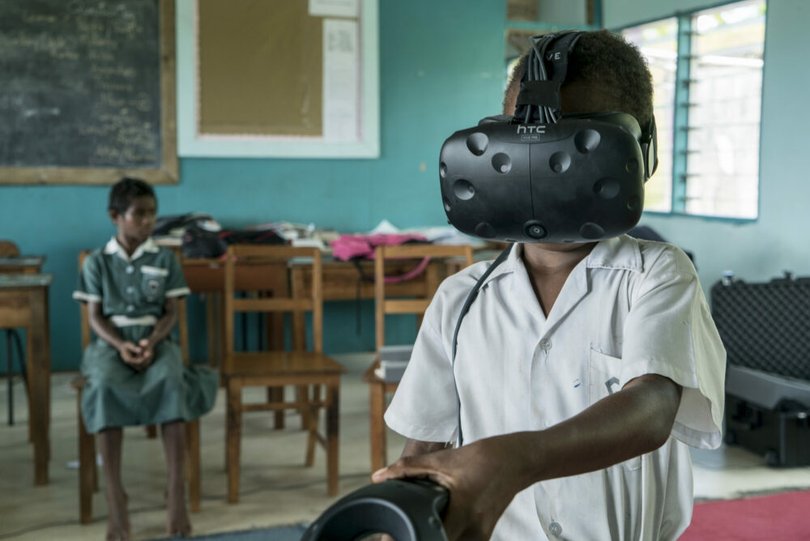 The virtual reality experience gives participants a vital experience of immersion.