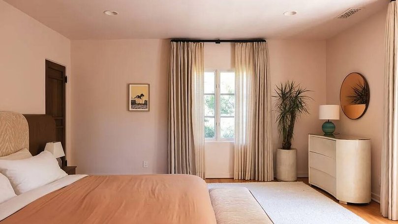 The interior colour palette is a mix of warm neutral tones. Pic: Zillow.