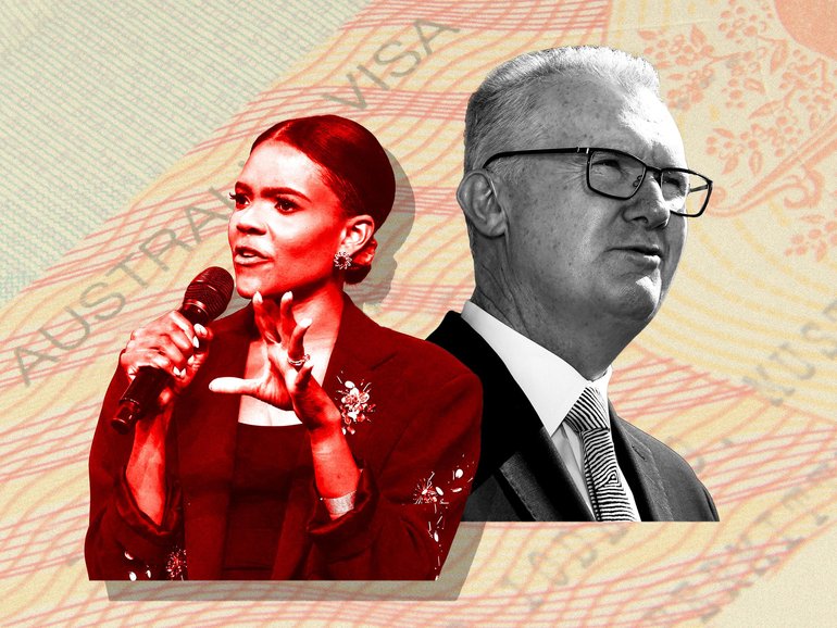 Political commentator Candace Owens will not be allowed to go on an Australian speaking tour. 